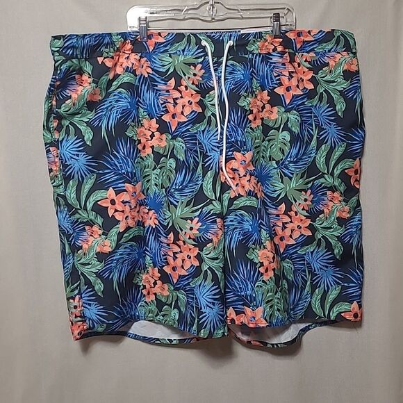 St. John's Bay Other - St. John's Bay Men Shorts Swim Trunks Floral Drawstring Elastic Waist 4XLT NWT